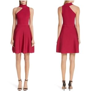 Chusnie Vika one-shoulder stretch-knit mini dress